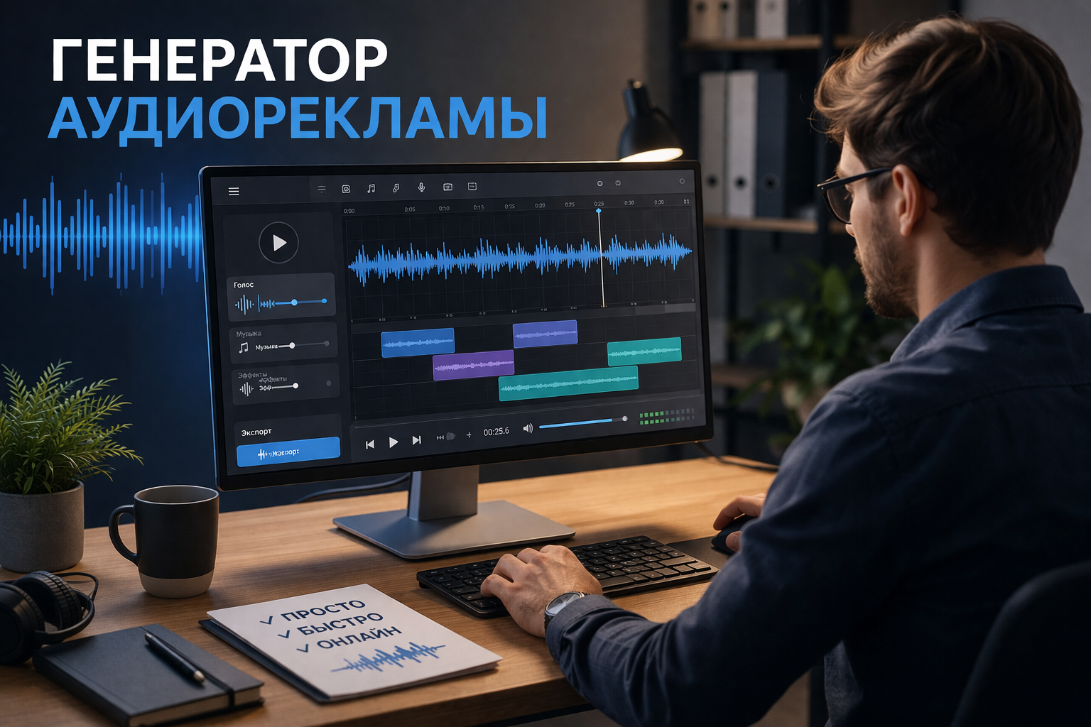 Генератор аудиорекламы онлайн - как создать ролик за 5 минут