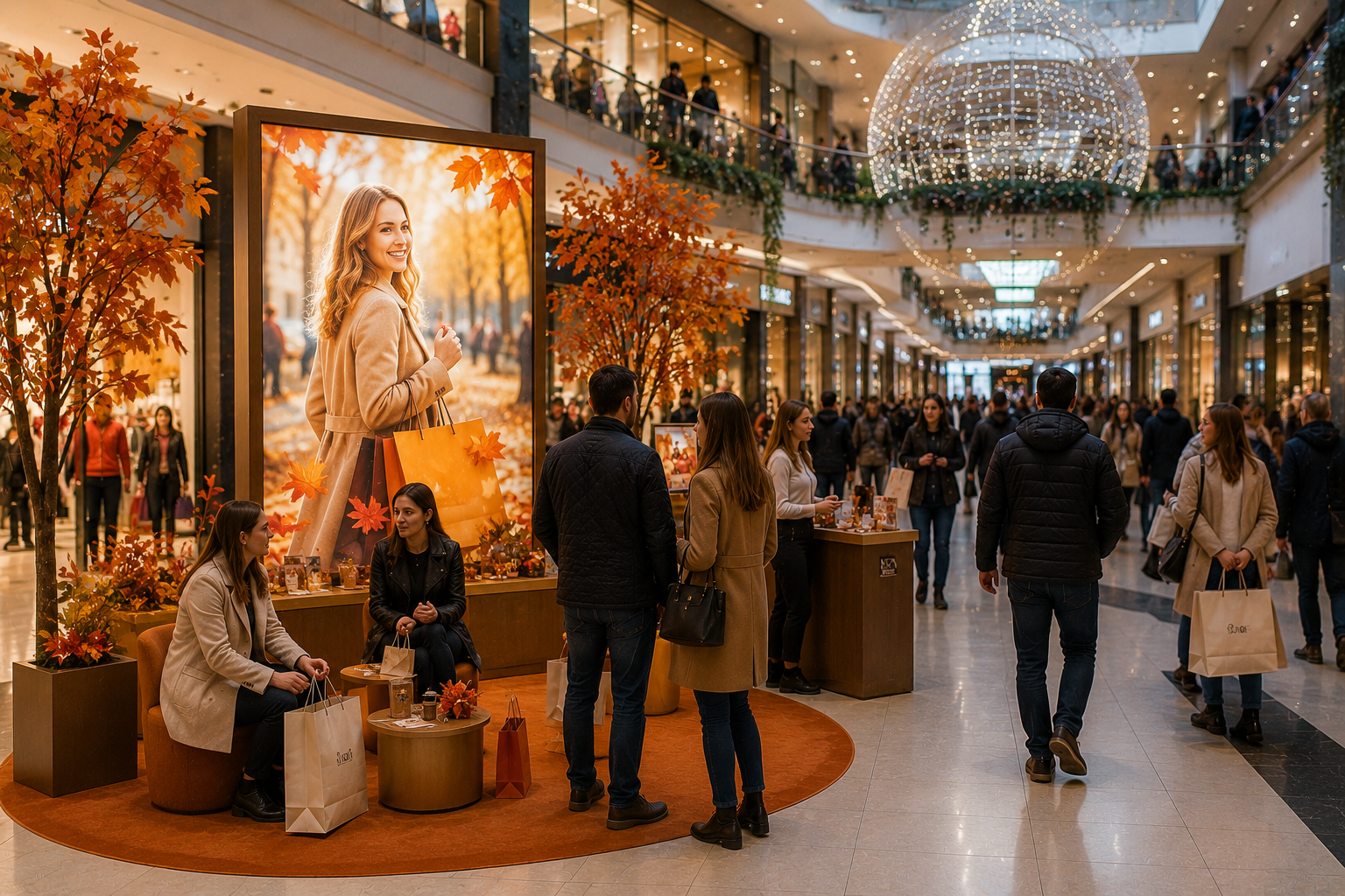 реклама акций в торговом центре